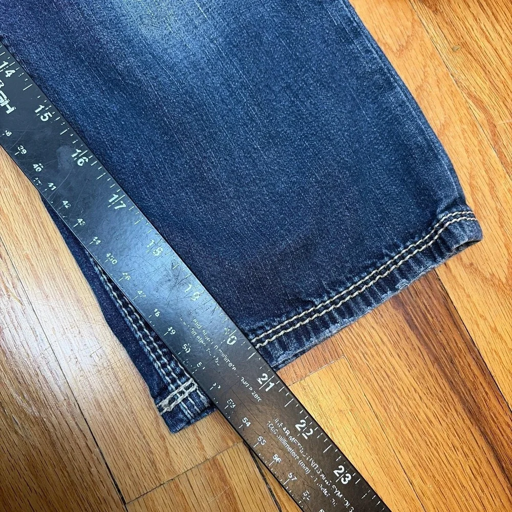 Silver Jeans Co Suki Surplus Capri Jeans Womens‎ 30 Medium Wash Blue Embroidered - Picture 7 of 8